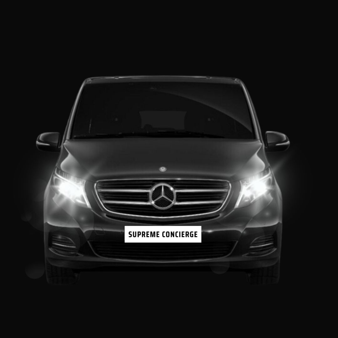 Black Mercedes Benz S-Class for executive car hire in Nairobi.